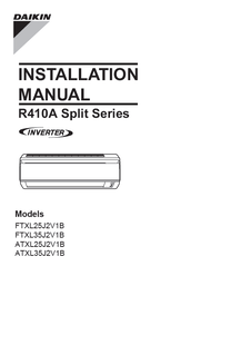 FTXL25-35JV,ATXL25-35JV_3PEN377527-2D_Installation manual_English download